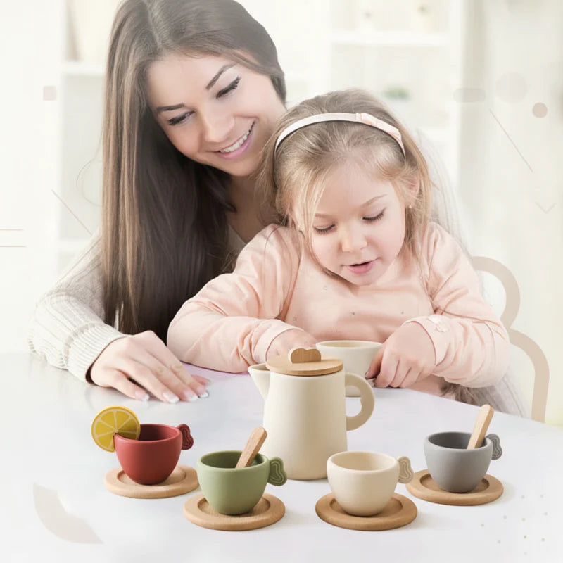 Woods – Leuk & Interactief – Houten Theeset voor Kinderen