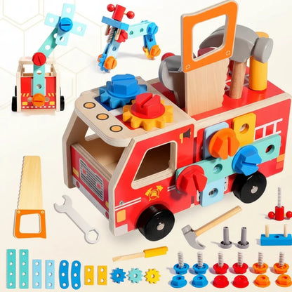 BuildRescue – Educatief & Creatief – Houten Brandweerwagen