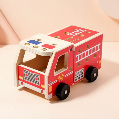 BuildRescue – Educatief & Creatief – Houten Brandweerwagen