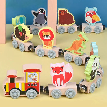 MagniZoo – Schattig & Hout – Magnetisch Dieren Treintje