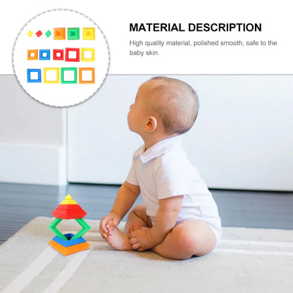 Pyramid Stacking Blocks – Motoriek & Creativiteit – Stapel Blokken Set