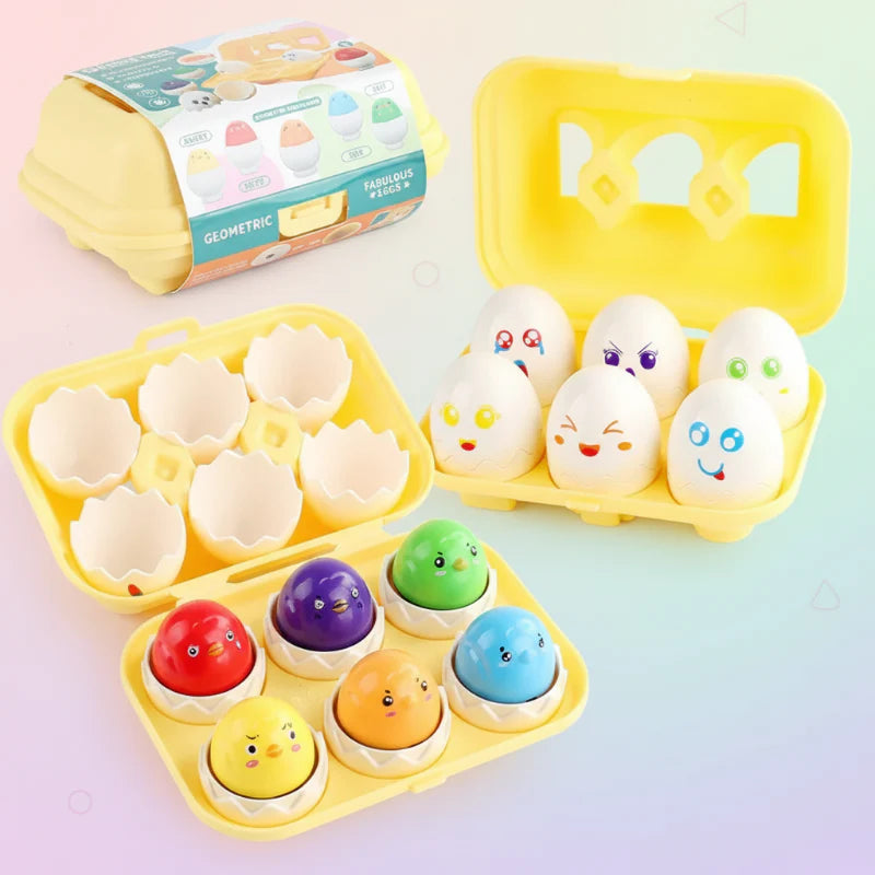Montessori 3D Eggs Puzzle – Leuk voor Pasen - Eieren sorteerspel