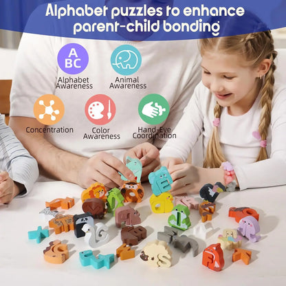 ZooLetters – Speels & Educatief – Dieren Alfabetpuzzel voor kinderen