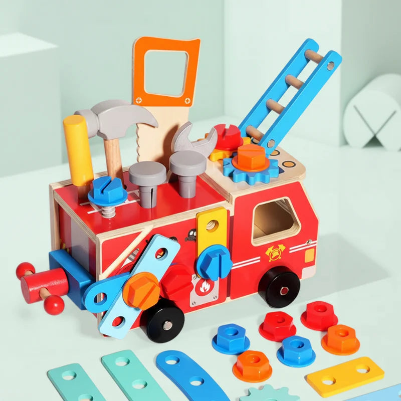 BuildRescue – Educatief & Creatief – Houten Brandweerwagen