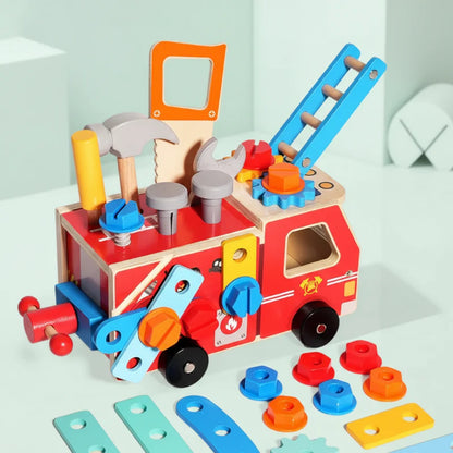 BuildRescue – Educatief & Creatief – Houten Brandweerwagen