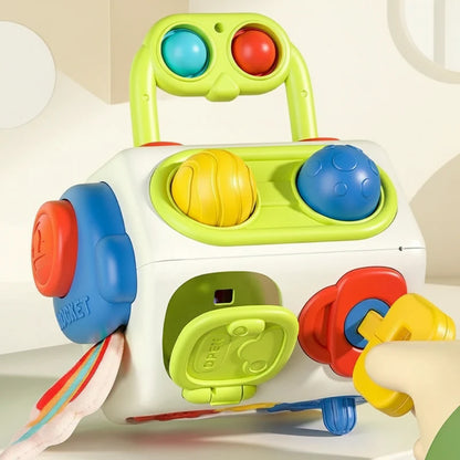 BusyCube – Slim & Speels – Montessori Fidget Kubus 10-in-1