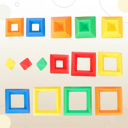 Pyramid Stacking Blocks – Motoriek & Creativiteit – Stapel Blokken Set
