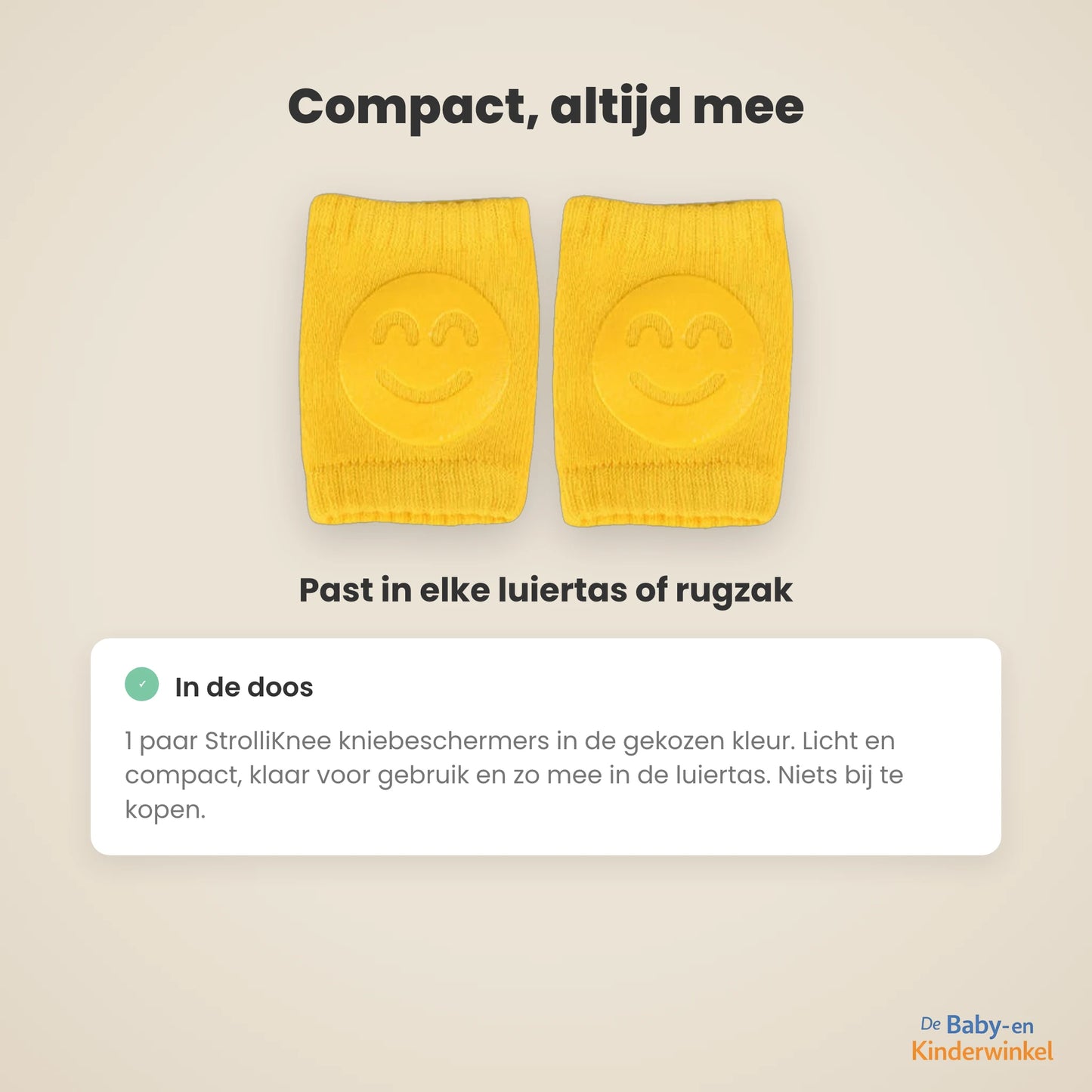 StrolliKnee™ kniebeschermers baby: zacht kruipen op harde vloer (0 tot 18 maanden)