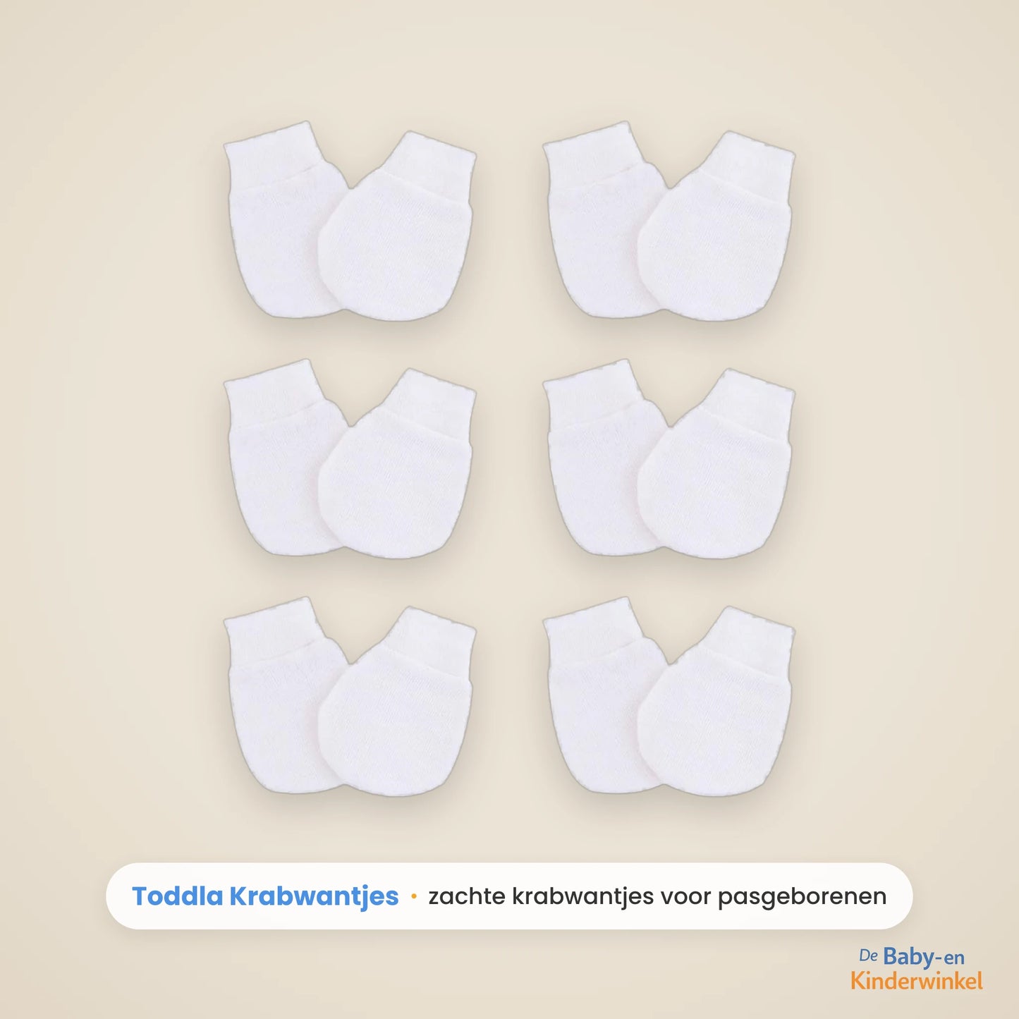 Toddla Krabwantjes voor Pasgeborenen, blijven zitten (6 paar, 0 tot 6 maanden) product