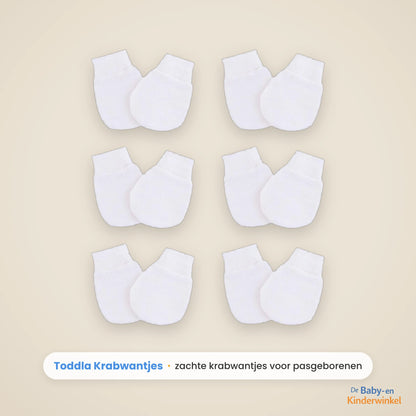 Toddla Krabwantjes voor Pasgeborenen, blijven zitten (6 paar, 0 tot 6 maanden) product