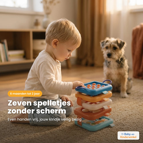 Toddla Montessori Speelkubus sfeerbeeld in gebruik