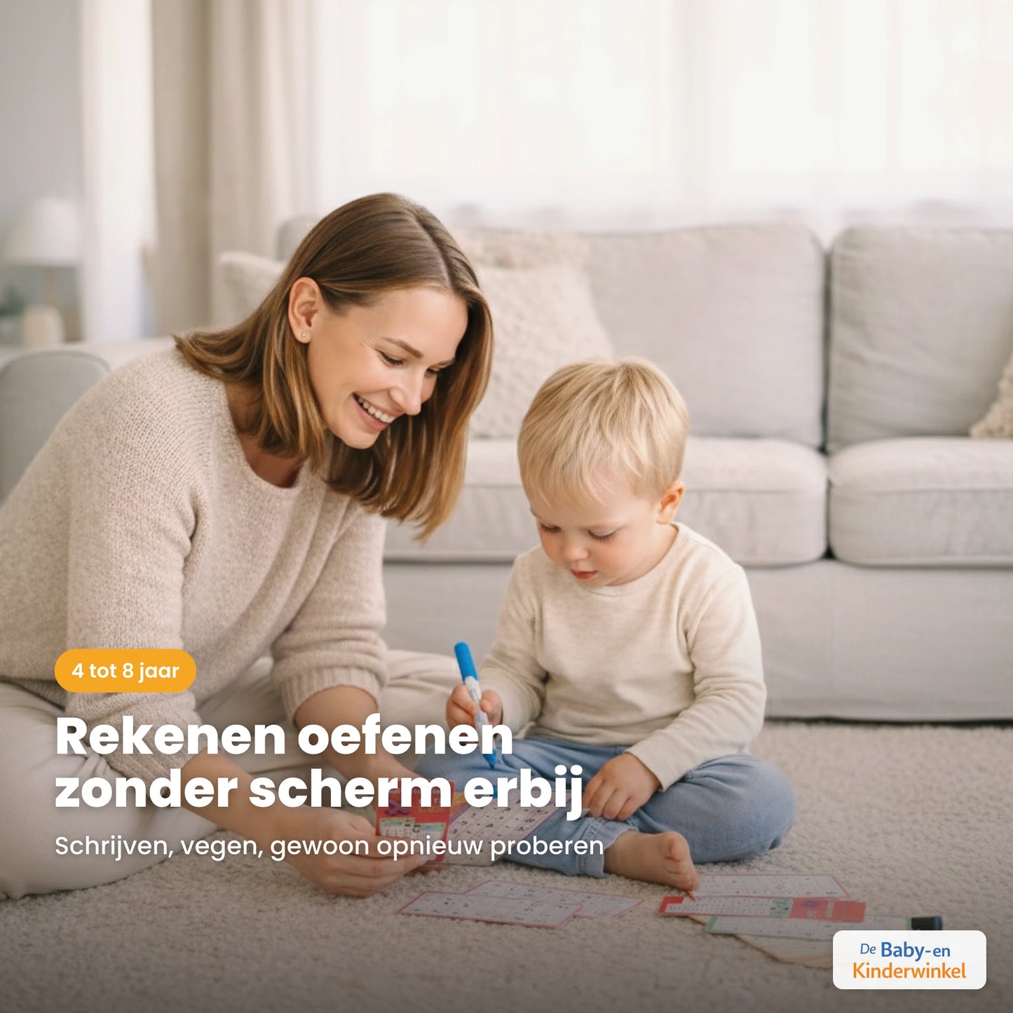 MathFlip Cards™: rekenkaarten om te leren rekenen zonder scherm (4 tot 8 jaar)
