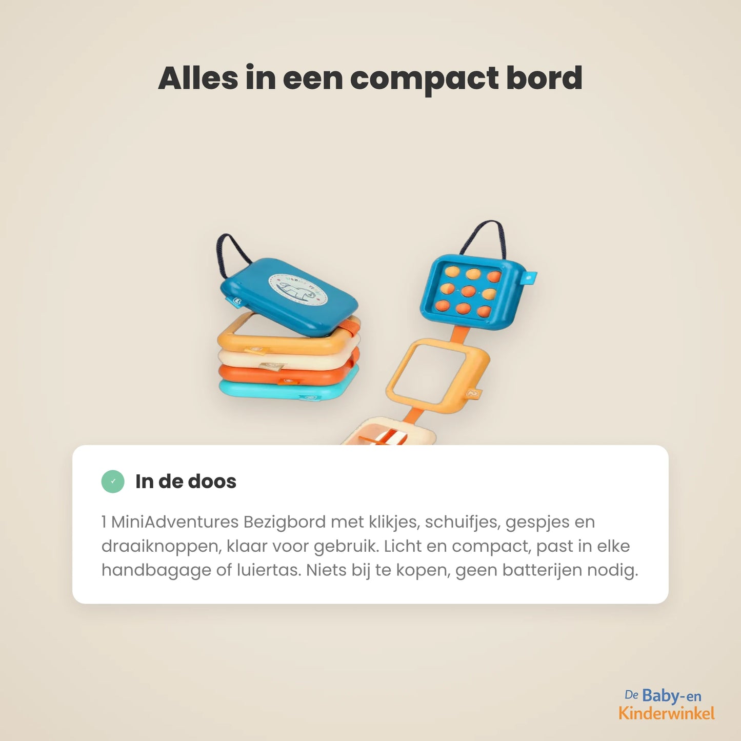 MiniAdventures Bezigbord inhoud en formaat