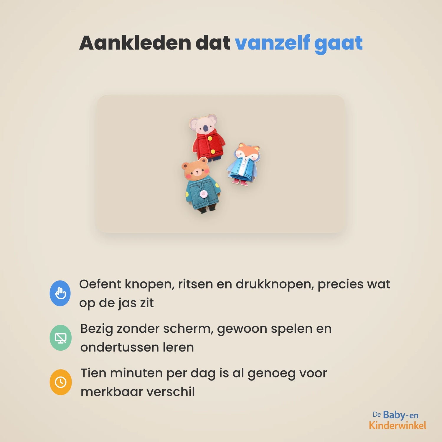 MiniSkills Montessori oefenbord voordelen