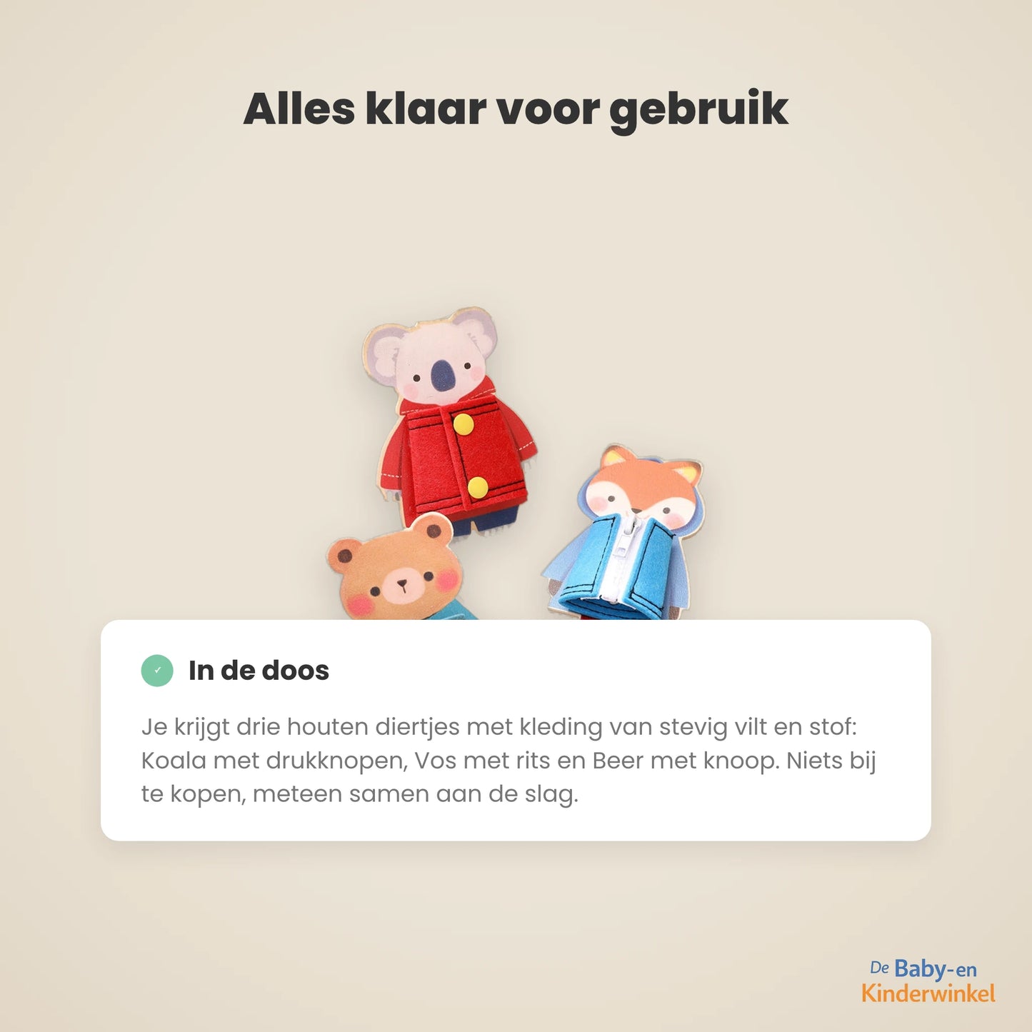 MiniSkills Montessori oefenbord inhoud en formaat