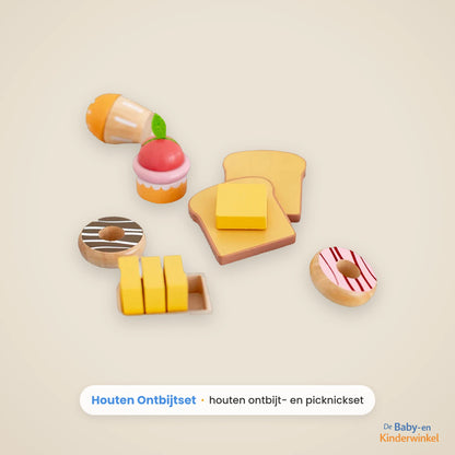 Houten Ontbijtset: rollenspel-keuken zonder scherm (vanaf 3 jaar)
