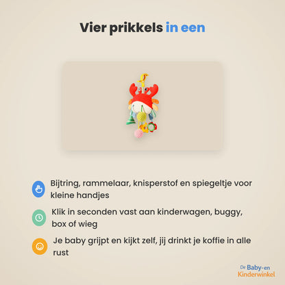 StrolliPlay™: hangend babyspeeltje voor kinderwagen, box en wieg (0 tot 12 maanden)