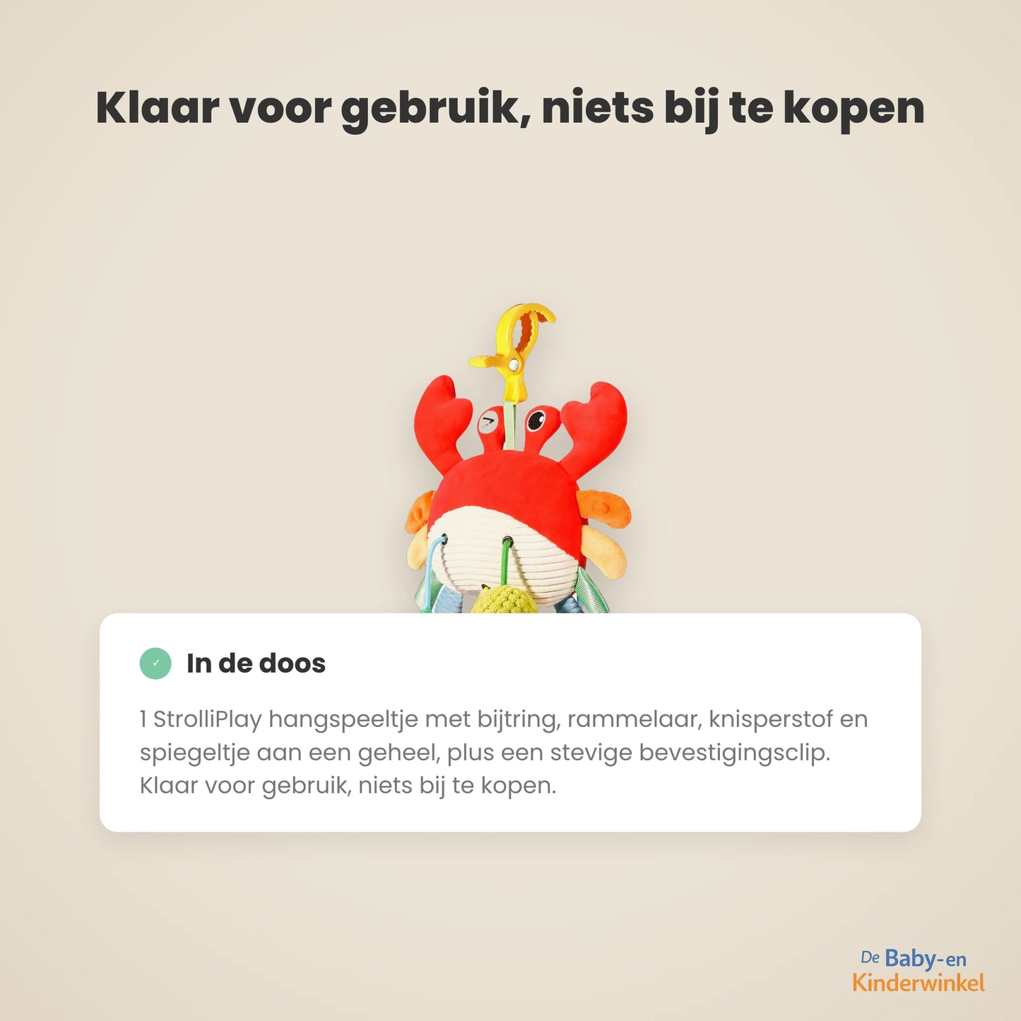 StrolliPlay™: hangend babyspeeltje voor kinderwagen, box en wieg (0 tot 12 maanden)
