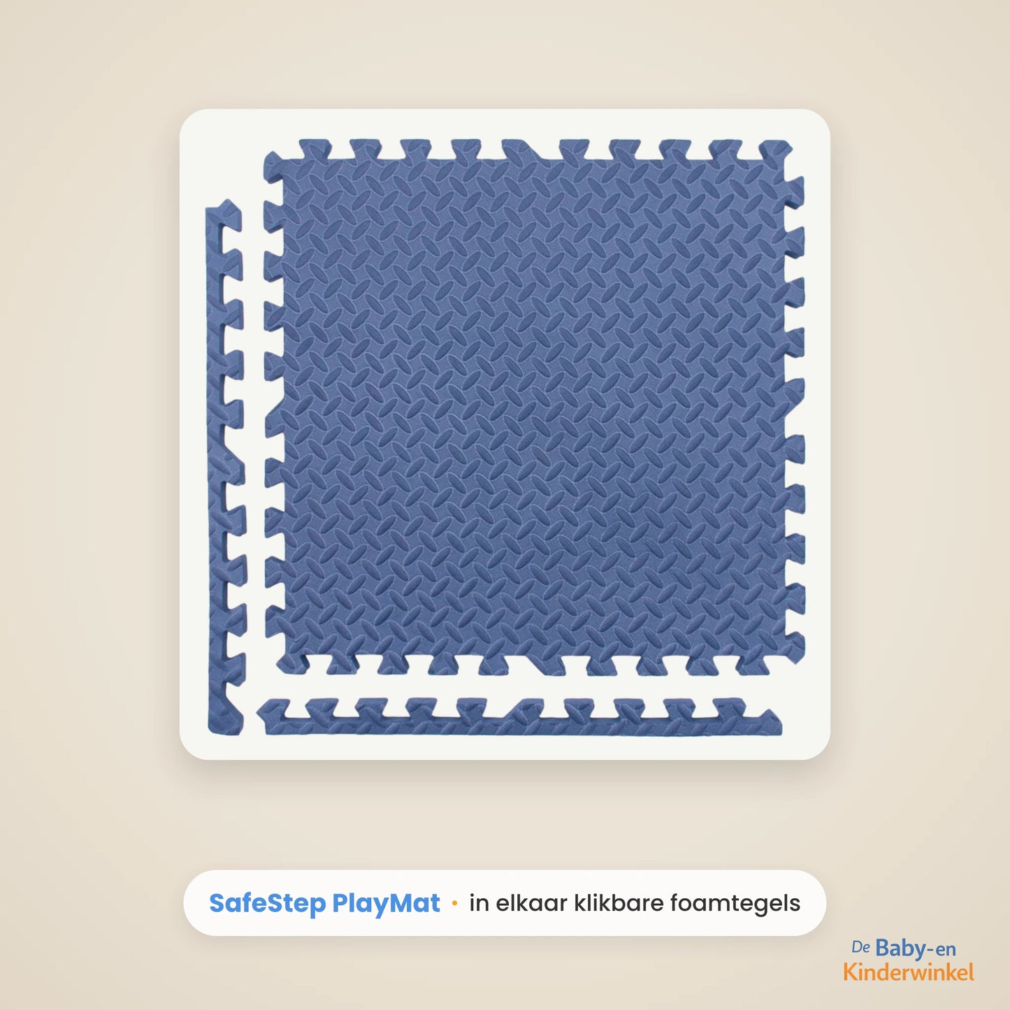 SafeStep PlayMat™: zachte speelmat die valletjes op harde vloer opvangt