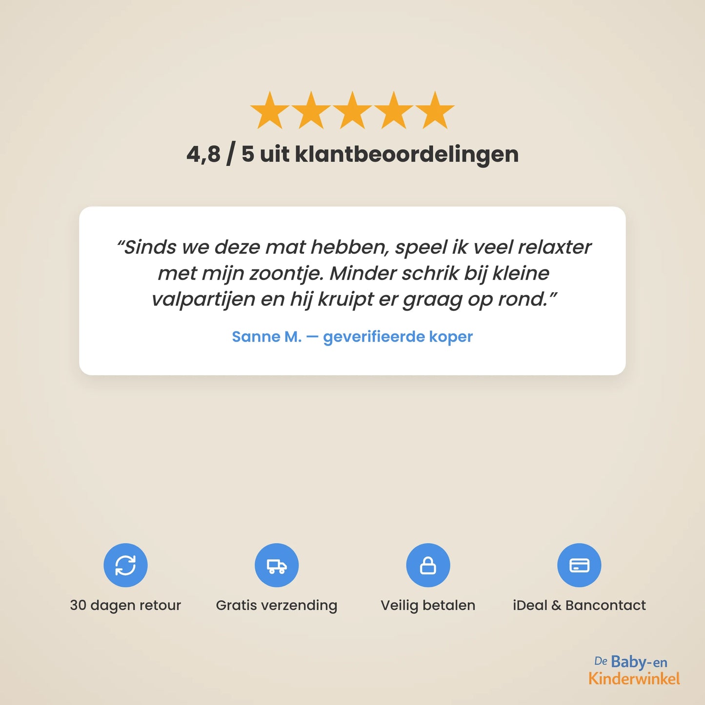 SafeStep PlayMat™: zachte speelmat die valletjes op harde vloer opvangt