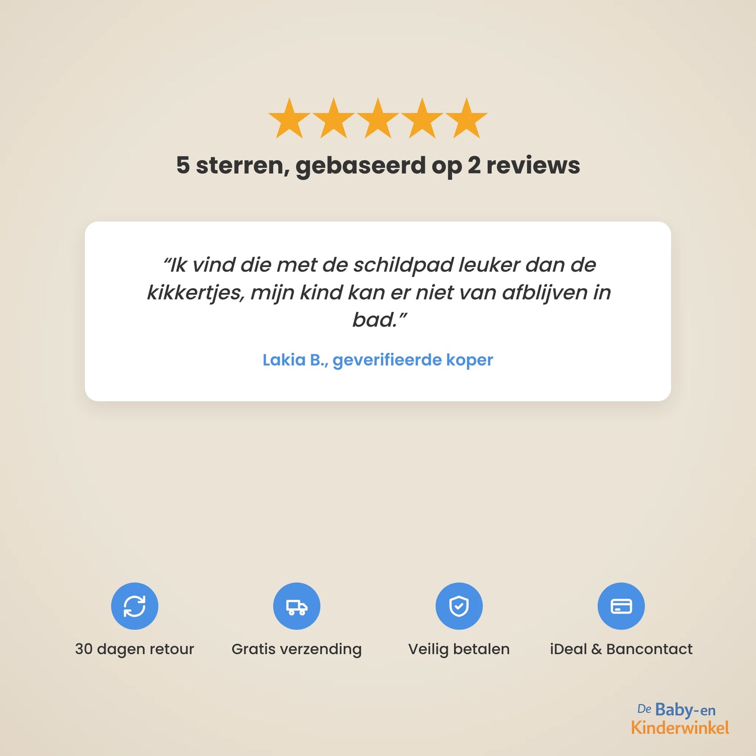 Toddla Zwemschildpadjes klantbeoordelingen