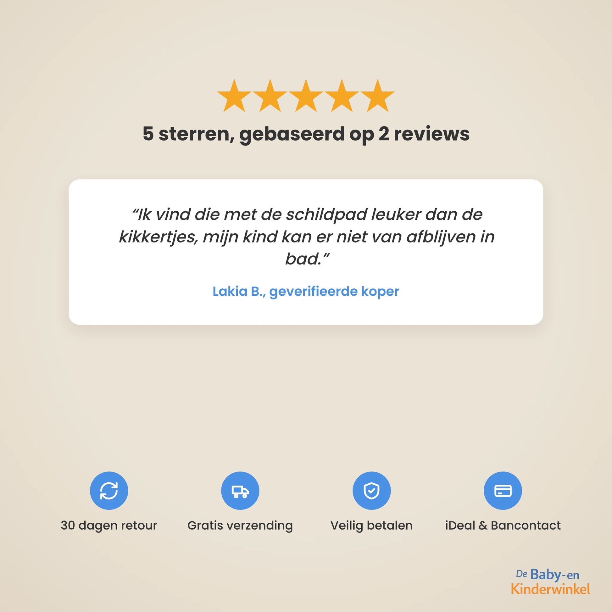 Toddla Zwemschildpadjes klantbeoordelingen