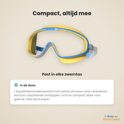AquaShield Goggles™: lekvrije kinderzwembril voor kinderen die water in de ogen haten (2 tot 12 jaar)