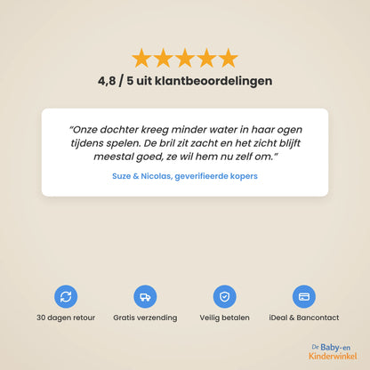 AquaShield Goggles™: lekvrije kinderzwembril voor kinderen die water in de ogen haten (2 tot 12 jaar)