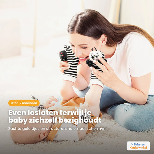 StrolliSock™ rammelsokjes: baby ontdekt spelend de voetjes (0 tot 12 maanden)