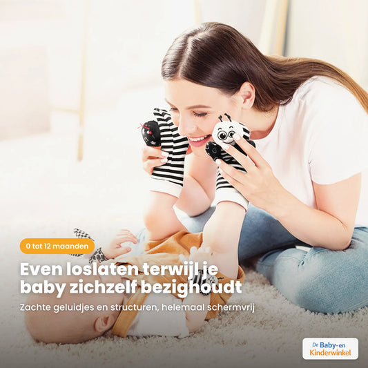 StrolliSock™ rammelsokjes: baby ontdekt spelend de voetjes (0 tot 12 maanden)
