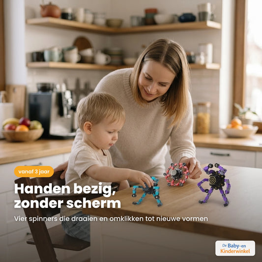 Toddla Transformer Fidget Spinners (set van 4) sfeerbeeld in gebruik