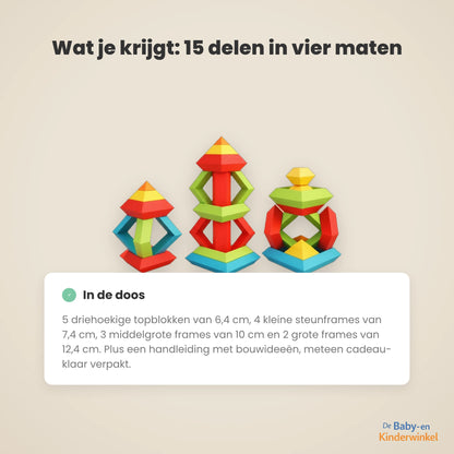 Stapel Blokken Set inhoud en formaat