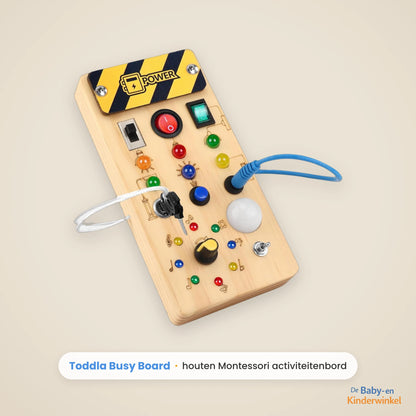 Toddla™ Montessori Busy Board: schermvrij spelen en oefenen (vanaf 18 maanden)