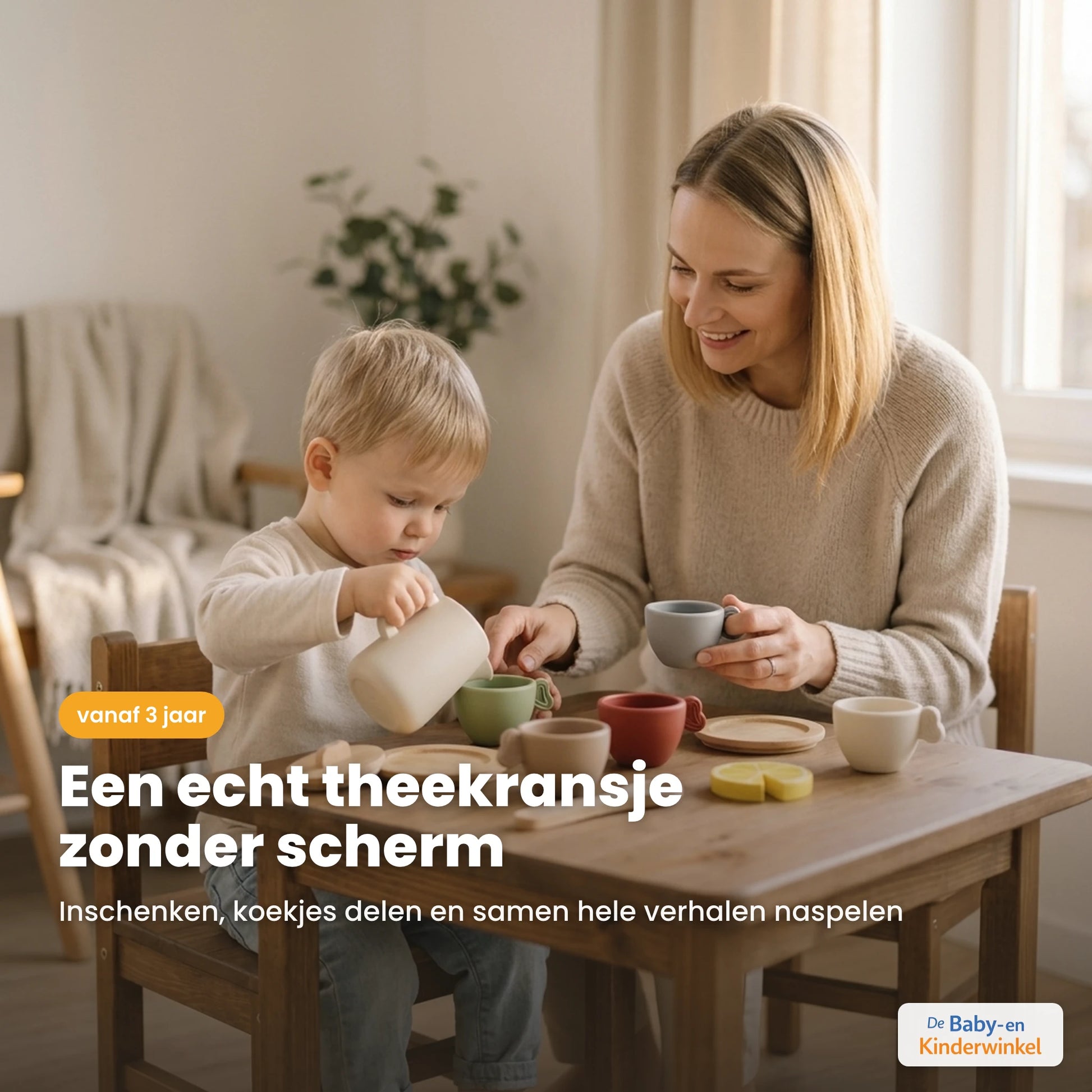 Houten Theeset voor Kinderen sfeerbeeld in gebruik