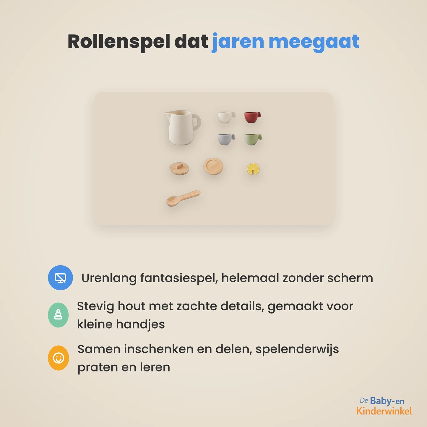 Houten Theeset voor Kinderen voordelen