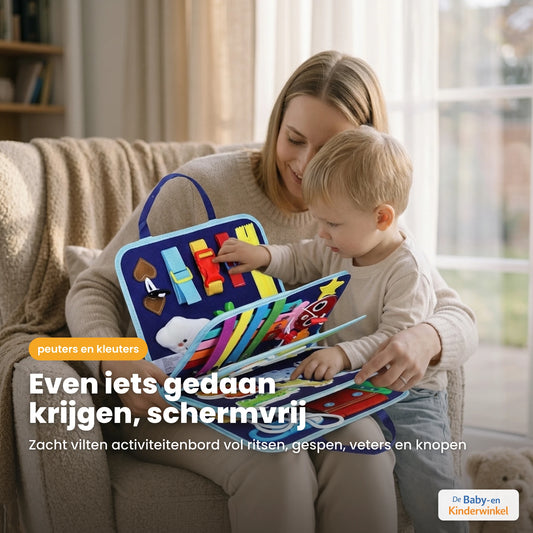 Toddla™ Montessori Busy Board: leren spelen zonder scherm (peuters en kleuters)