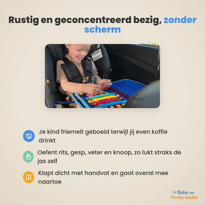 Toddla™ Montessori Busy Board: leren spelen zonder scherm (peuters en kleuters)