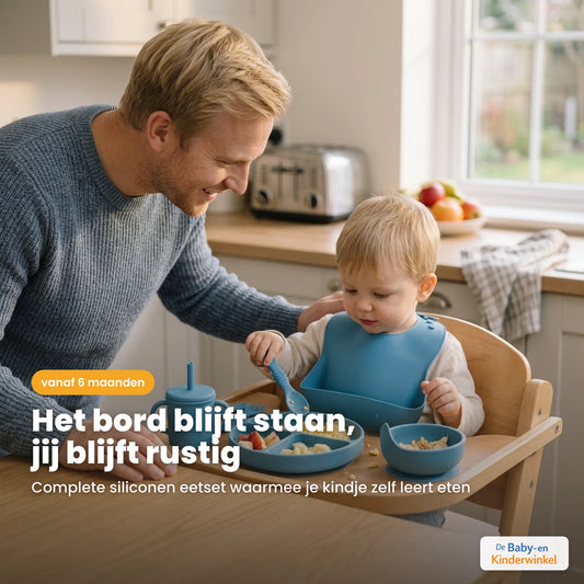 Toddla Siliconen Baby Eetset sfeerbeeld in gebruik