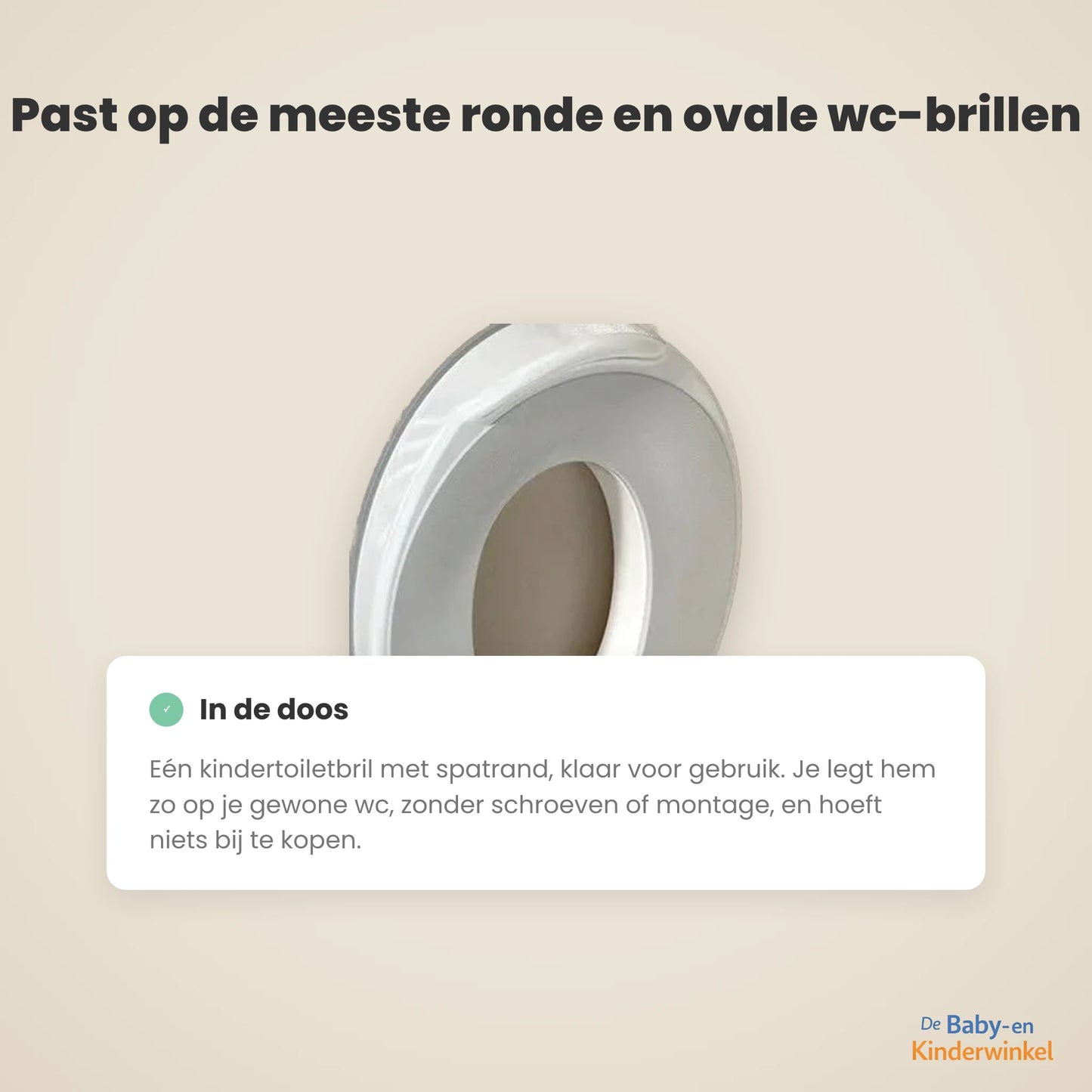 PottyStart Kindertoiletbril met spatrand voor jongens en meisjes (zindelijkheidstraining) inhoud en formaat