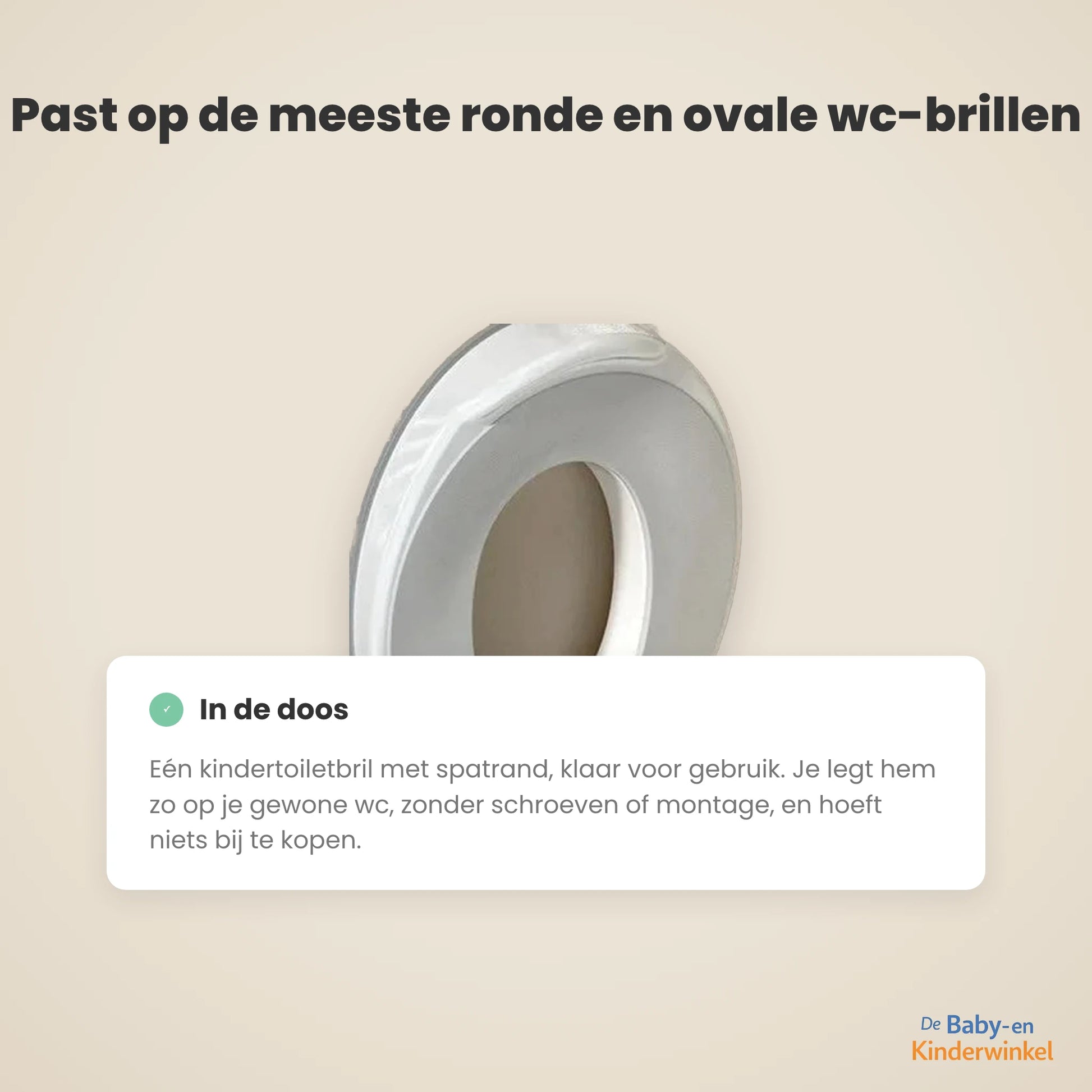 PottyStart Kindertoiletbril met spatrand voor jongens en meisjes (zindelijkheidstraining) inhoud en formaat