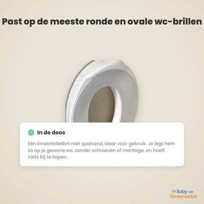 PottyStart Kindertoiletbril met spatrand voor jongens en meisjes (zindelijkheidstraining) inhoud en formaat