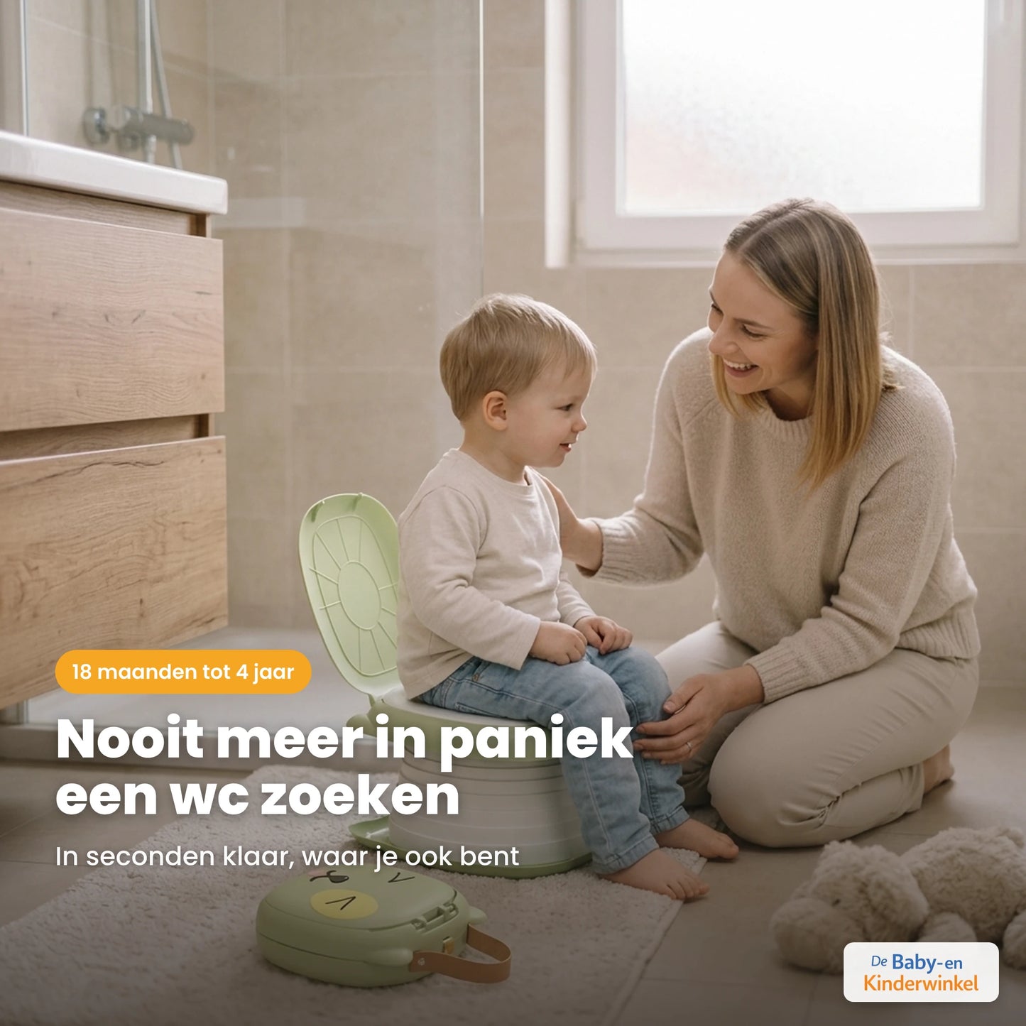 TravelPotty sfeerbeeld in gebruik