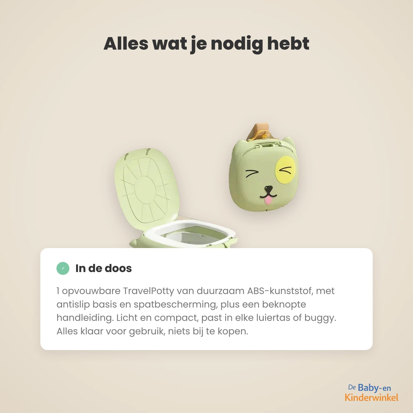 TravelPotty inhoud en formaat