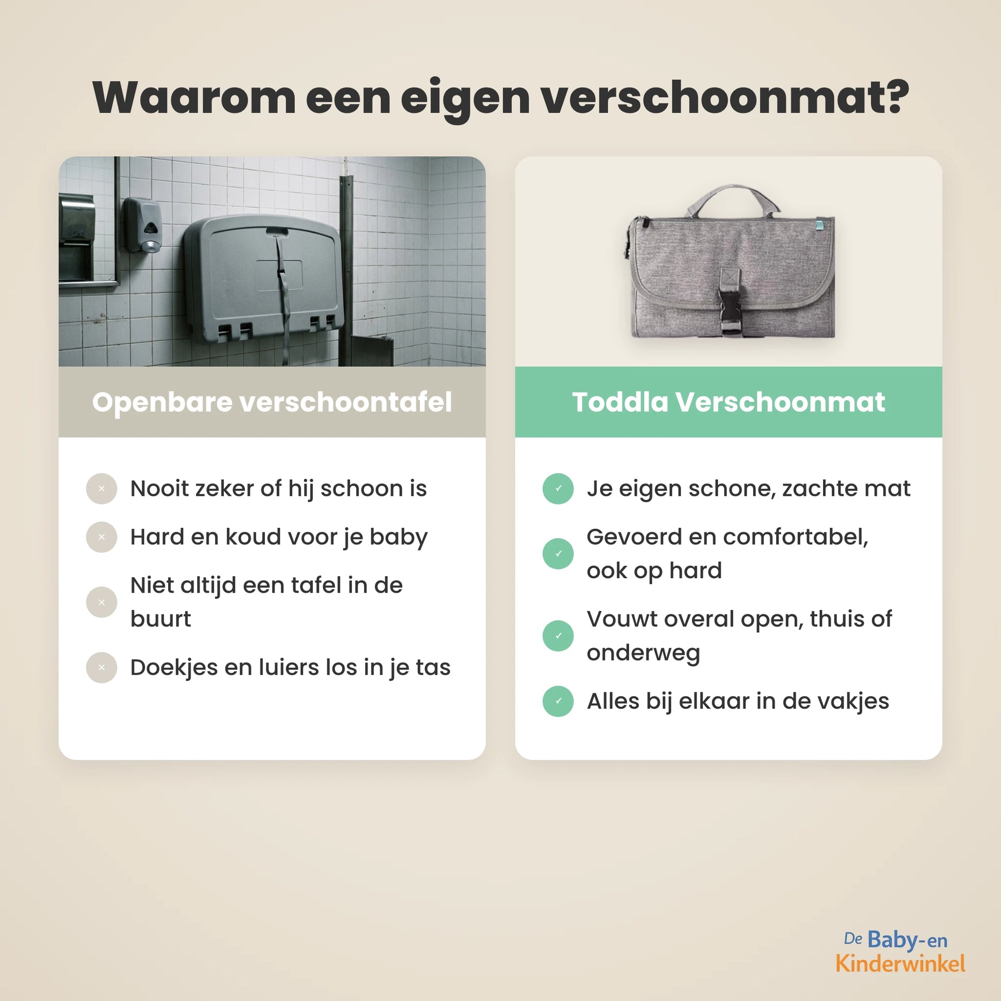 Toddla verschoonmat vergelijking