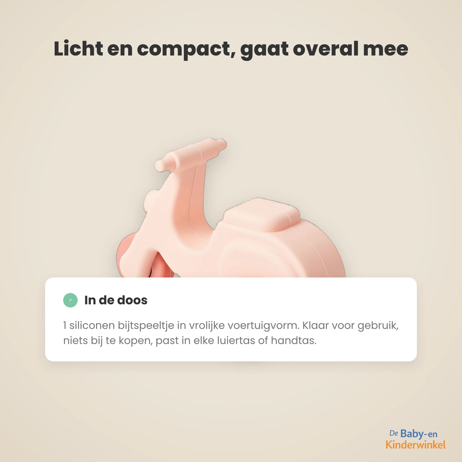 Siliconen Bijtspeeltje Voertuig inhoud en formaat