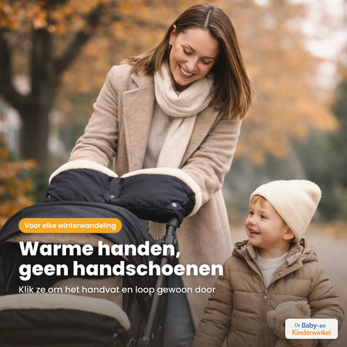 WarmGrip™ Kinderwagen Handwarmers: warme handen aan de wagen, zonder handschoenen
