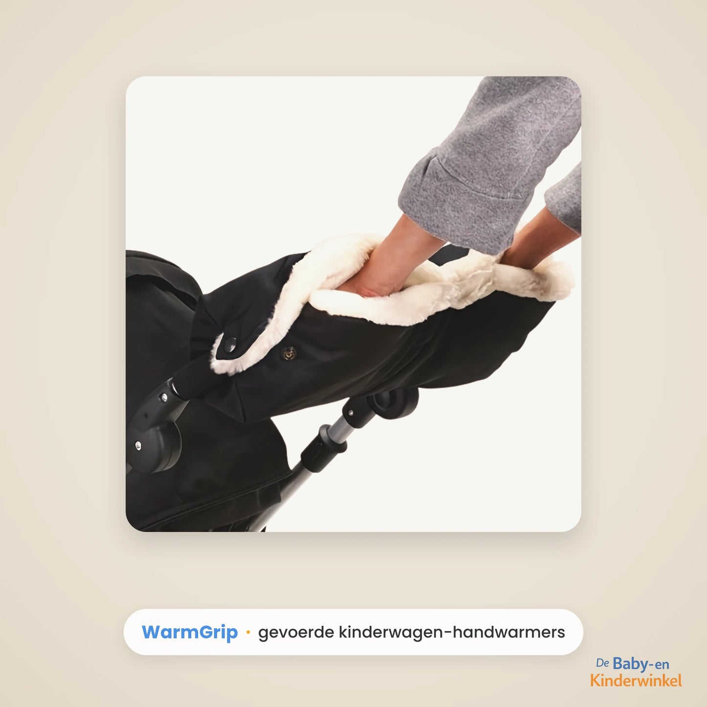 WarmGrip™ Kinderwagen Handwarmers: warme handen aan de wagen, zonder handschoenen