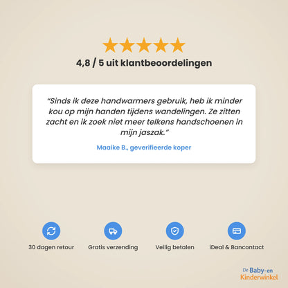 WarmGrip™ Kinderwagen Handwarmers: warme handen aan de wagen, zonder handschoenen