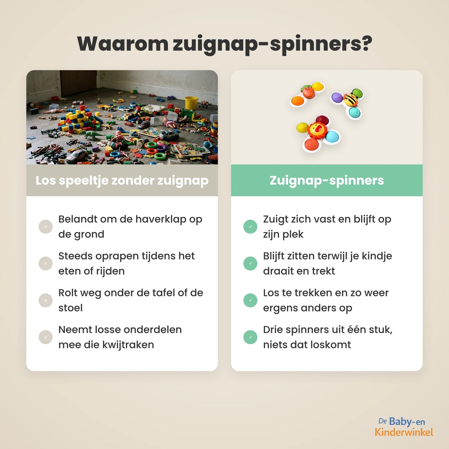Toddla Zuignap-spinners vergelijking