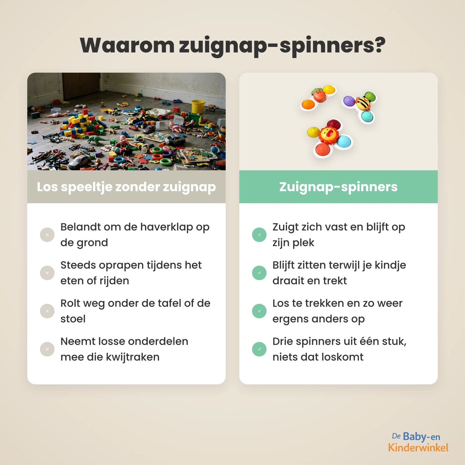 Toddla Zuignap-spinners vergelijking
